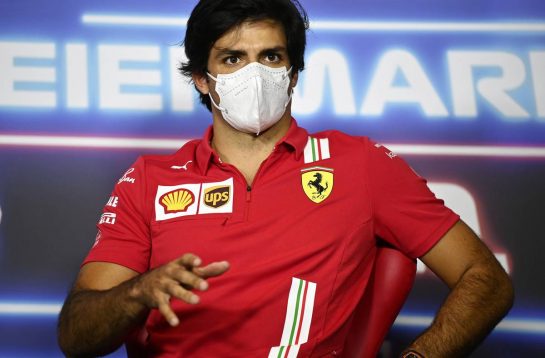 Carlos Sainz Jr (ESP) Ferrari in the FIA Press Conference.
24.06.2021. Formula 1 World Championship, Rd 8, Steiermark Grand Prix, Spielberg, Austria, Preparation Day.
- www.xpbimages.com, EMail: requests@xpbimages.com © Copyright: FIA Pool Image for Editorial Use Only