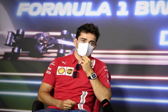 Charles Leclerc (MON) Ferrari in the FIA Press Conference.
24.06.2021. Formula 1 World Championship, Rd 8, Steiermark Grand Prix, Spielberg, Austria, Preparation Day.
- www.xpbimages.com, EMail: requests@xpbimages.com © Copyright: FIA Pool Image for Editorial Use Only
