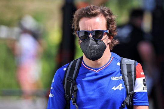 Fernando Alonso (ESP) Alpine F1 Team.
25.06.2021. Formula 1 World Championship, Rd 8, Steiermark Grand Prix, Spielberg, Austria, Practice Day.
- www.xpbimages.com, EMail: requests@xpbimages.com © Copyright: Moy / XPB Images