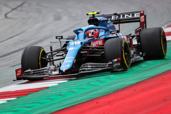 Esteban Ocon (FRA), Alpine F1 Team 
25.06.2021. Formula 1 World Championship, Rd 8, Steiermark Grand Prix, Spielberg, Austria, Practice Day.
- www.xpbimages.com, EMail: requests@xpbimages.com © Copyright: Charniaux / XPB Images