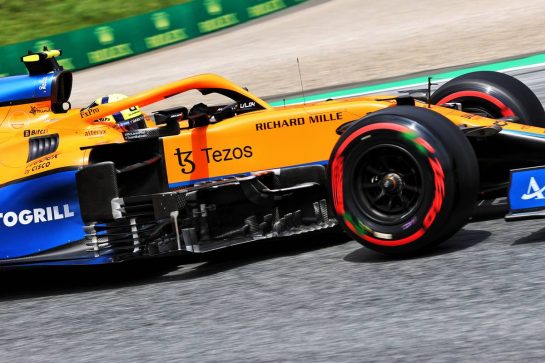 Lando Norris (GBR) McLaren MCL35M.
25.06.2021. Formula 1 World Championship, Rd 8, Steiermark Grand Prix, Spielberg, Austria, Practice Day.
- www.xpbimages.com, EMail: requests@xpbimages.com © Copyright: Batchelor / XPB Images