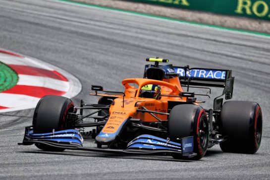 Lando Norris (GBR) McLaren MCL35M.
26.06.2021. Formula 1 World Championship, Rd 8, Steiermark Grand Prix, Spielberg, Austria, Qualifying Day.
- www.xpbimages.com, EMail: requests@xpbimages.com © Copyright: Batchelor / XPB Images