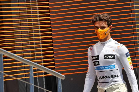 Lando Norris (GBR) McLaren.
26.06.2021. Formula 1 World Championship, Rd 8, Steiermark Grand Prix, Spielberg, Austria, Qualifying Day.
- www.xpbimages.com, EMail: requests@xpbimages.com © Copyright: Moy / XPB Images