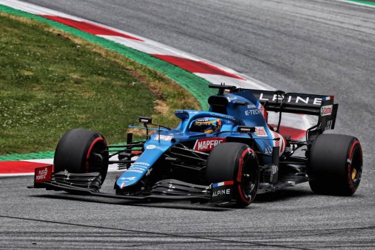 Fernando Alonso (ESP) Alpine F1 Team A521.
26.06.2021. Formula 1 World Championship, Rd 8, Steiermark Grand Prix, Spielberg, Austria, Qualifying Day.
- www.xpbimages.com, EMail: requests@xpbimages.com © Copyright: Batchelor / XPB Images