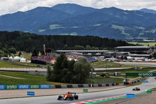 Daniel Ricciardo (AUS) McLaren MCL35M.
02.07.2021. Formula 1 World Championship, Rd 9, Austrian Grand Prix, Spielberg, Austria, Practice Day.
- www.xpbimages.com, EMail: requests@xpbimages.com © Copyright: Batchelor / XPB Images