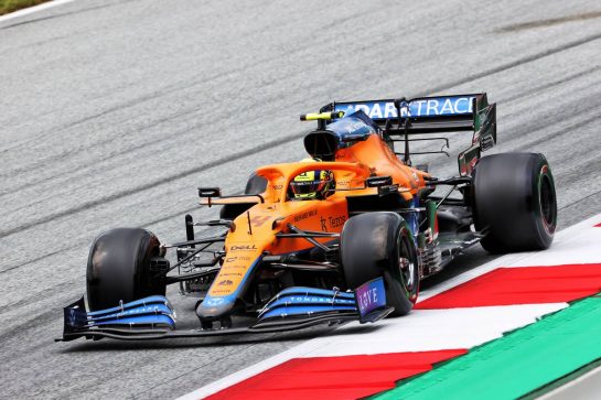 Lando Norris (GBR) McLaren MCL35M.
02.07.2021. Formula 1 World Championship, Rd 9, Austrian Grand Prix, Spielberg, Austria, Practice Day.
- www.xpbimages.com, EMail: requests@xpbimages.com © Copyright: Charniaux / XPB Images
