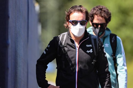 Fernando Alonso (ESP), Alpine F1 Team 
03.07.2021. Formula 1 World Championship, Rd 9, Austrian Grand Prix, Spielberg, Austria, Qualifying Day.
- www.xpbimages.com, EMail: requests@xpbimages.com © Copyright: Charniaux / XPB Images