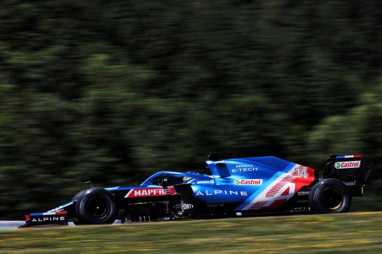 Fernando Alonso (ESP) Alpine F1 Team A521.
03.07.2021. Formula 1 World Championship, Rd 9, Austrian Grand Prix, Spielberg, Austria, Qualifying Day.
- www.xpbimages.com, EMail: requests@xpbimages.com © Copyright: Batchelor / XPB Images