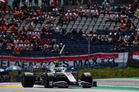 Mick Schumacher (GER), Haas F1 Team 
03.07.2021. Formula 1 World Championship, Rd 9, Austrian Grand Prix, Spielberg, Austria, Qualifying Day.
- www.xpbimages.com, EMail: requests@xpbimages.com © Copyright: Charniaux / XPB Images