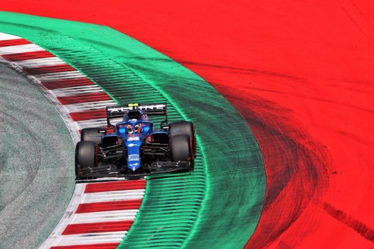 Esteban Ocon (FRA) Alpine F1 Team A521.
03.07.2021. Formula 1 World Championship, Rd 9, Austrian Grand Prix, Spielberg, Austria, Qualifying Day.
- www.xpbimages.com, EMail: requests@xpbimages.com © Copyright: Charniaux / XPB Images