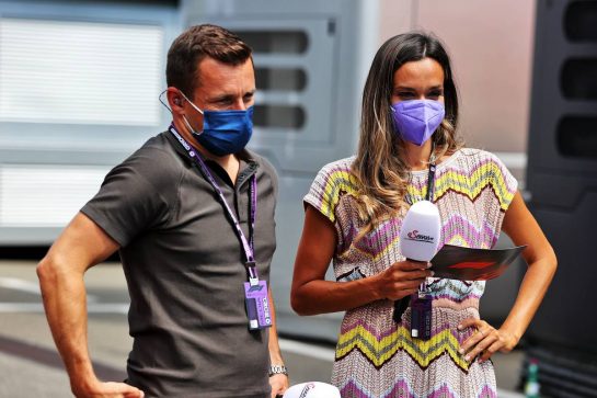(L to R): Christian Klien (AUT) with Andrea Schlager (AUT) Servus TV Presenter.
03.07.2021. Formula 1 World Championship, Rd 9, Austrian Grand Prix, Spielberg, Austria, Qualifying Day.
- www.xpbimages.com, EMail: requests@xpbimages.com © Copyright: Moy / XPB Images