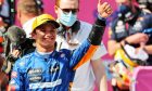 Lando Norris (GBR) McLaren celebrates his second position in qualifying parc ferme. 03.07.2021. Formula 1 World Championship, Rd 9, Austrian Grand Prix, Spielberg