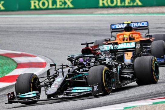 Lewis Hamilton (GBR) Mercedes AMG F1 W12.
04.07.2021. Formula 1 World Championship, Rd 9, Austrian Grand Prix, Spielberg, Austria, Race Day.
- www.xpbimages.com, EMail: requests@xpbimages.com © Copyright: Charniaux / XPB Images
