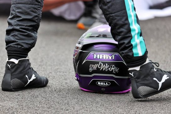 Lewis Hamilton (GBR) Mercedes AMG F1 - 2022 Car Launch.
15.07.2021. Formula 1 World Championship, Rd 10, British Grand Prix, Silverstone, England, Preparation Day.
- www.xpbimages.com, EMail: requests@xpbimages.com © Copyright: Batchelor / XPB Images