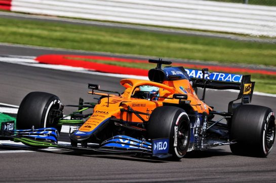 Daniel Ricciardo (AUS) McLaren MCL35M.
16.07.2021. Formula 1 World Championship, Rd 10, British Grand Prix, Silverstone, England, Practice Day.
- www.xpbimages.com, EMail: requests@xpbimages.com © Copyright: Batchelor / XPB Images