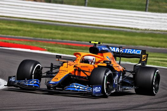 Lando Norris (GBR) McLaren MCL35M.
16.07.2021. Formula 1 World Championship, Rd 10, British Grand Prix, Silverstone, England, Practice Day.
- www.xpbimages.com, EMail: requests@xpbimages.com © Copyright: Batchelor / XPB Images