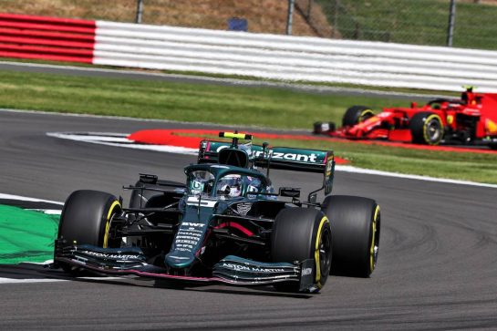 Sebastian Vettel (GER) Aston Martin F1 Team AMR21.
16.07.2021. Formula 1 World Championship, Rd 10, British Grand Prix, Silverstone, England, Practice Day.
- www.xpbimages.com, EMail: requests@xpbimages.com © Copyright: Batchelor / XPB Images