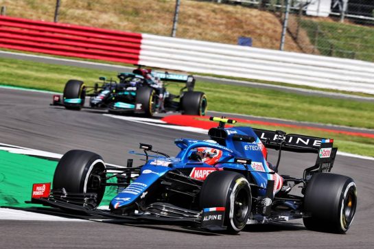 Esteban Ocon (FRA) Alpine F1 Team A521.
16.07.2021. Formula 1 World Championship, Rd 10, British Grand Prix, Silverstone, England, Practice Day.
- www.xpbimages.com, EMail: requests@xpbimages.com © Copyright: Batchelor / XPB Images