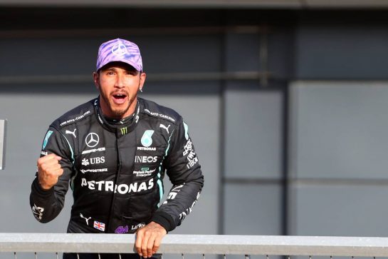 Lewis Hamilton (GBR) Mercedes AMG F1 W12 gets pole position for the sprint race.
16.07.2021. Formula 1 World Championship, Rd 10, British Grand Prix, Silverstone, England, Practice Day.
- www.xpbimages.com, EMail: requests@xpbimages.com © Copyright: Batchelor / XPB Images