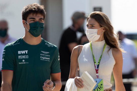 Lance Stroll (CDN) Aston Martin F1 Team with his girlfriend Sara Pagliaroli.
17.07.2021. Formula 1 World Championship, Rd 10, British Grand Prix, Silverstone, England, Qualifying Day.
- www.xpbimages.com, EMail: requests@xpbimages.com © Copyright: Staley / XPB Images