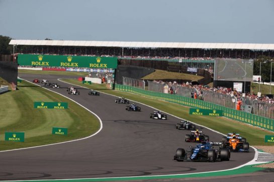 Fernando Alonso (ESP) Alpine F1 Team A521.
17.07.2021. Formula 1 World Championship, Rd 10, British Grand Prix, Silverstone, England, Qualifying Day.
- www.xpbimages.com, EMail: requests@xpbimages.com © Copyright: Batchelor / XPB Images