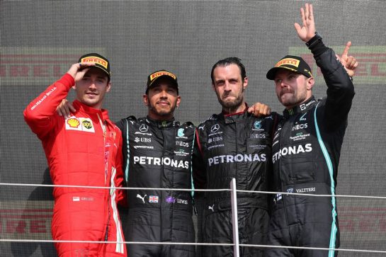 2nd place Charles Leclerc (MON) Ferrari SF-21 with 1st place Valtteri Bottas (FIN) Mercedes AMG F1.
18.07.2021. Formula 1 World Championship, Rd 10, British Grand Prix, Silverstone, England, Race Day.
- www.xpbimages.com, EMail: requests@xpbimages.com © Copyright: Batchelor / XPB Images