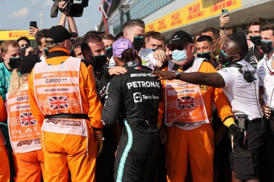 1st place Lewis Hamilton (GBR) Mercedes AMG F1 W12.
18.07.2021. Formula 1 World Championship, Rd 10, British Grand Prix, Silverstone, England, Race Day.
- www.xpbimages.com, EMail: requests@xpbimages.com © Copyright: Batchelor / XPB Images