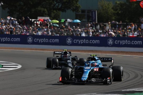 Esteban Ocon (FRA) Alpine F1 Team A521.
18.07.2021. Formula 1 World Championship, Rd 10, British Grand Prix, Silverstone, England, Race Day.
- www.xpbimages.com, EMail: requests@xpbimages.com © Copyright: Batchelor / XPB Images