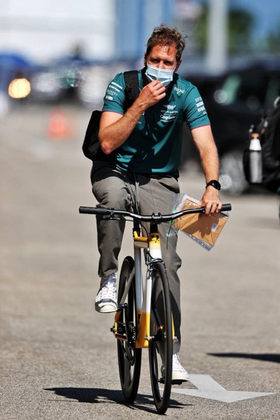 Sebastian Vettel (GER) Aston Martin F1 Team.
29.07.2021. Formula 1 World Championship, Rd 11, Hungarian Grand Prix, Budapest, Hungary, Preparation Day.
- www.xpbimages.com, EMail: requests@xpbimages.com © Copyright: Moy / XPB Images