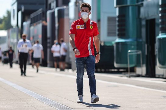 Charles Leclerc (MON) Ferrari.
29.07.2021. Formula 1 World Championship, Rd 11, Hungarian Grand Prix, Budapest, Hungary, Preparation Day.
- www.xpbimages.com, EMail: requests@xpbimages.com © Copyright: Charniaux / XPB Images