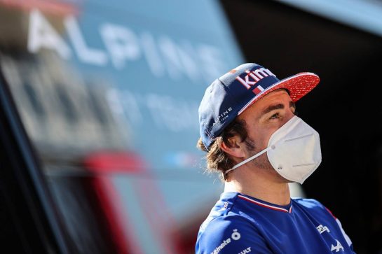 Fernando Alonso (ESP) Alpine F1 Team.
29.07.2021. Formula 1 World Championship, Rd 11, Hungarian Grand Prix, Budapest, Hungary, Preparation Day.
- www.xpbimages.com, EMail: requests@xpbimages.com © Copyright: Charniaux / XPB Images
