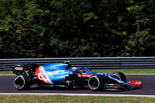 Esteban Ocon (FRA) Alpine F1 Team A521.
30.07.2021. Formula 1 World Championship, Rd 11, Hungarian Grand Prix, Budapest, Hungary, Practice Day.
- www.xpbimages.com, EMail: requests@xpbimages.com © Copyright: Batchelor / XPB Images