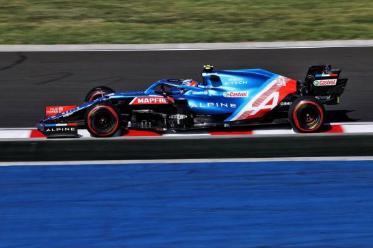 Esteban Ocon (FRA) Alpine F1 Team A521.
30.07.2021. Formula 1 World Championship, Rd 11, Hungarian Grand Prix, Budapest, Hungary, Practice Day.
- www.xpbimages.com, EMail: requests@xpbimages.com © Copyright: Moy / XPB Images