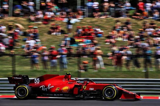 Carlos Sainz Jr (ESP) Ferrari SF-21.
31.07.2021. Formula 1 World Championship, Rd 11, Hungarian Grand Prix, Budapest, Hungary, Qualifying Day.
- www.xpbimages.com, EMail: requests@xpbimages.com © Copyright: Batchelor / XPB Images