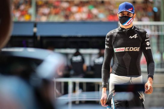 Esteban Ocon (FRA) Alpine F1 Team.
31.07.2021. Formula 1 World Championship, Rd 11, Hungarian Grand Prix, Budapest, Hungary, Qualifying Day.
- www.xpbimages.com, EMail: requests@xpbimages.com © Copyright: Charniaux / XPB Images