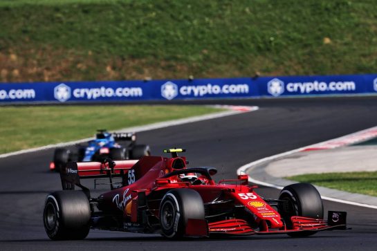 Carlos Sainz Jr (ESP) Ferrari SF-21.
01.08.2021. Formula 1 World Championship, Rd 11, Hungarian Grand Prix, Budapest, Hungary, Race Day.
- www.xpbimages.com, EMail: requests@xpbimages.com © Copyright: Batchelor / XPB Images