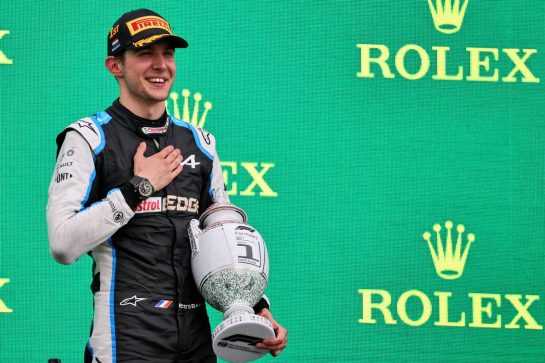 Race winner Esteban Ocon (FRA) Alpine F1 Team celebrates on the podium.
01.08.2021. Formula 1 World Championship, Rd 11, Hungarian Grand Prix, Budapest, Hungary, Race Day.
- www.xpbimages.com, EMail: requests@xpbimages.com © Copyright: Batchelor / XPB Images
