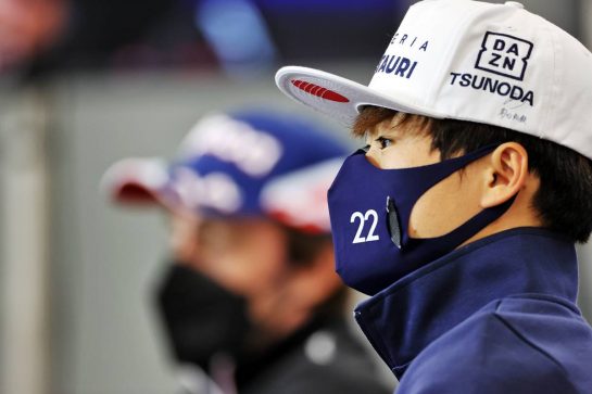 Yuki Tsunoda (JPN) AlphaTauri in the FIA Press Conference.
26.08.2021. Formula 1 World Championship, Rd 12, Belgian Grand Prix, Spa Francorchamps, Belgium, Preparation Day.
- www.xpbimages.com, EMail: requests@xpbimages.com © Copyright: Charniaux / XPB Images