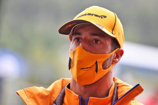 Daniel Ricciardo (AUS) McLaren.
26.08.2021. Formula 1 World Championship, Rd 12, Belgian Grand Prix, Spa Francorchamps, Belgium, Preparation Day.
- www.xpbimages.com, EMail: requests@xpbimages.com © Copyright: Moy / XPB Images