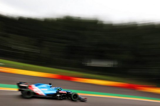 Fernando Alonso (ESP) Alpine F1 Team A521.
28.08.2021. Formula 1 World Championship, Rd 12, Belgian Grand Prix, Spa Francorchamps, Belgium, Qualifying Day.
- www.xpbimages.com, EMail: requests@xpbimages.com © Copyright: Charniaux / XPB Images