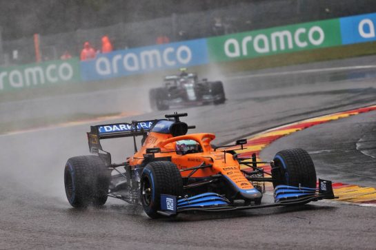 Daniel Ricciardo (AUS) McLaren MCL35M.
29.08.2021. Formula 1 World Championship, Rd 12, Belgian Grand Prix, Spa Francorchamps, Belgium, Race Day.
- www.xpbimages.com, EMail: requests@xpbimages.com © Copyright: Batchelor / XPB Images