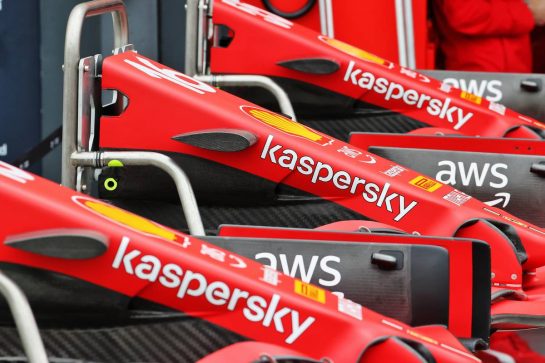 Ferrari SF-21 front wings.
02.09.2021. Formula 1 World Championship, Rd 13, Dutch Grand Prix, Zandvoort, Netherlands, Preparation Day.
- www.xpbimages.com, EMail: requests@xpbimages.com © Copyright: Batchelor / XPB Images