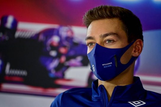 George Russell (GBR) Williams Racing in the FIA Press Conference.
02.09.2021. Formula 1 World Championship, Rd 13, Dutch Grand Prix, Zandvoort, Netherlands, Preparation Day.
- www.xpbimages.com, EMail: requests@xpbimages.com © Copyright: FIA Pool Image for Editorial Use Only