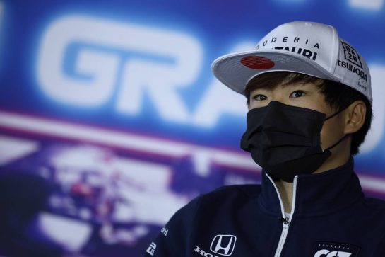 Yuki Tsunoda (JPN) AlphaTauri in the FIA Press Conference.
02.09.2021. Formula 1 World Championship, Rd 13, Dutch Grand Prix, Zandvoort, Netherlands, Preparation Day.
- www.xpbimages.com, EMail: requests@xpbimages.com © Copyright: FIA Pool Image for Editorial Use Only