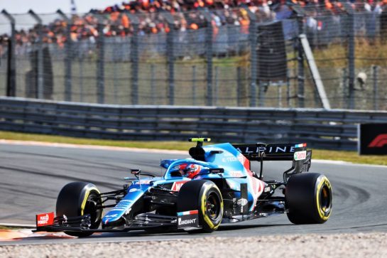 Esteban Ocon (FRA) Alpine F1 Team A521.
04.09.2021. Formula 1 World Championship, Rd 13, Dutch Grand Prix, Zandvoort, Netherlands, Qualifying Day.
- www.xpbimages.com, EMail: requests@xpbimages.com © Copyright: Charniaux / XPB Images