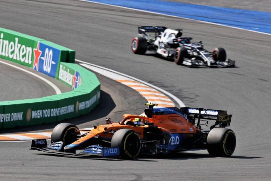 Lando Norris (GBR) McLaren MCL35M.
05.09.2021. Formula 1 World Championship, Rd 13, Dutch Grand Prix, Zandvoort, Netherlands, Race Day.
- www.xpbimages.com, EMail: requests@xpbimages.com © Copyright: Batchelor / XPB Images