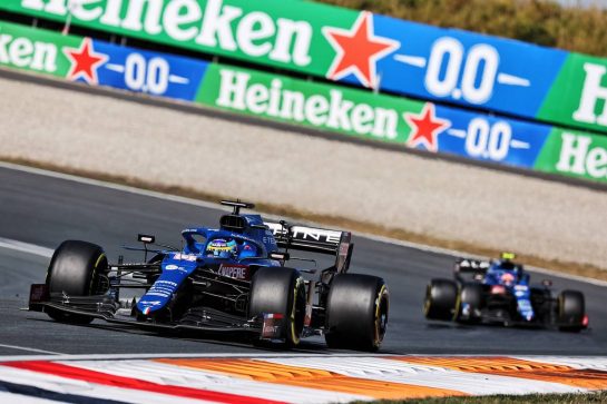 Fernando Alonso (ESP) Alpine F1 Team A521.
05.09.2021. Formula 1 World Championship, Rd 13, Dutch Grand Prix, Zandvoort, Netherlands, Race Day.
- www.xpbimages.com, EMail: requests@xpbimages.com © Copyright: Batchelor / XPB Images