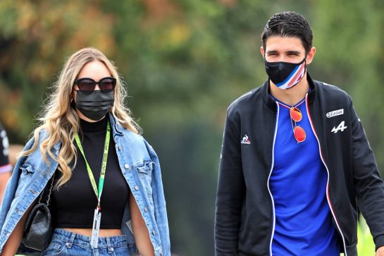 Esteban Ocon (FRA) Alpine F1 Team with his girlfriend Elena Berri (ITA).
10.09.2021. Formula 1 World Championship, Rd 14, Italian Grand Prix, Monza, Italy, Qualifying Day.
- www.xpbimages.com, EMail: requests@xpbimages.com © Copyright: Batchelor / XPB Images