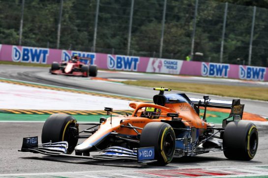 Lando Norris (GBR) McLaren MCL35M.
10.09.2021. Formula 1 World Championship, Rd 14, Italian Grand Prix, Monza, Italy, Qualifying Day.
- www.xpbimages.com, EMail: requests@xpbimages.com © Copyright: XPB Images