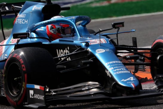 Esteban Ocon (FRA) Alpine F1 Team A521.
11.09.2021. Formula 1 World Championship, Rd 14, Italian Grand Prix, Monza, Italy, Sprint Day.
- www.xpbimages.com, EMail: requests@xpbimages.com © Copyright: Batchelor / XPB Images